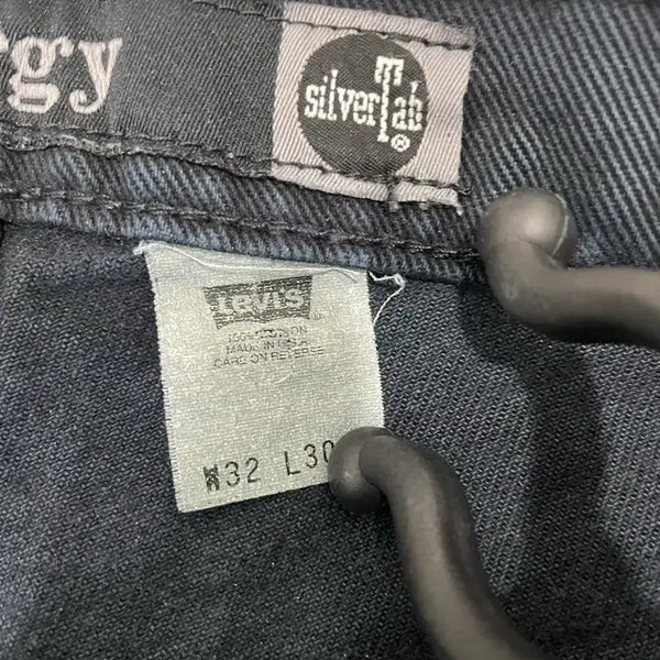 [BUNJANG] Levi's SilverTab Baggy Black Pants 32x30 (Made in USA, 90s) / 90s made in usa 리바이스 실버탭 배기 블랙 팬츠 32X30