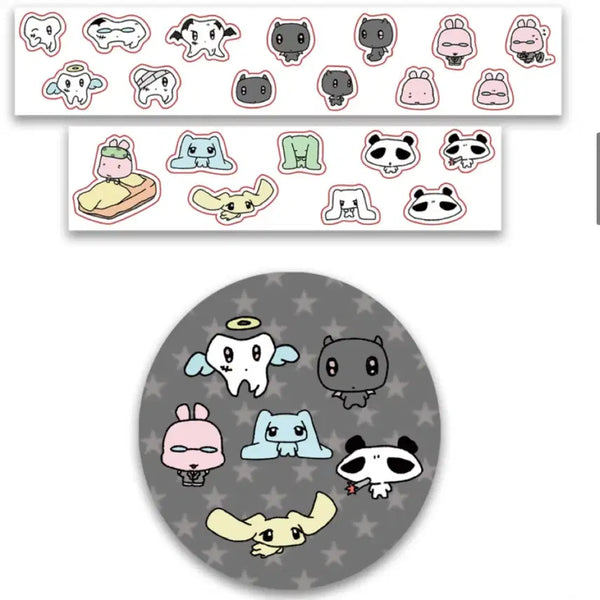 [BUNJANG] Juba Small Friends 3D Hologram Kiss Cut Sticker (1m) / 1m 주바 작은친구들 3D 홀로그램 키스컷