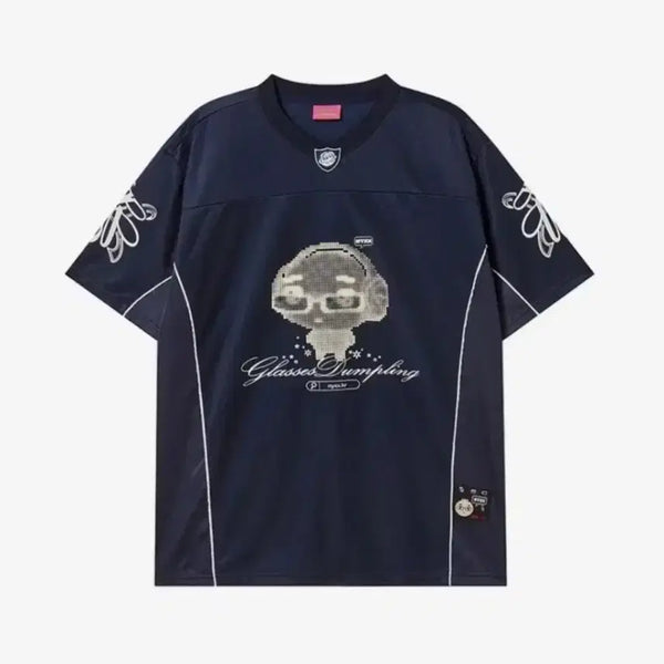 [BUNJANG] NYXX NYGD Sports Navy Jersey / NYXX NYGD스포츠 네이비 져지 안경만두 콜라보 M