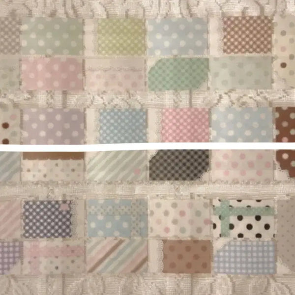 [BUNJANG] Way to Fetch Big Pattern Masking Tape Block Kiss Cut / 1m+1m 웨이투페치 빅 패턴 마스킹 블록 키스컷