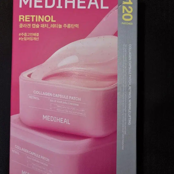 [BUNJANG] Mediheal Retinol Collagen Capsule Eye Patch (120 Patches) / 메디힐 레티놀 콜라겐 캡슐 패치 60+60매