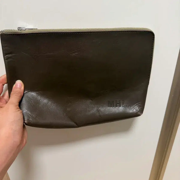 [BUNJANG] MHL Clutch Bag Khaki / MHL 클러치 백 카키