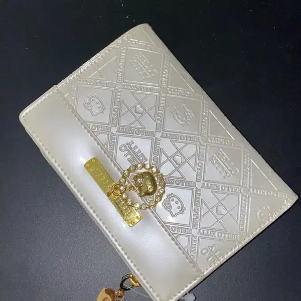 [BUNJANG] Vintage Hello Kitty Wallet - Ivory Enamel Y2K Gal Style / ss급. 재고1개. 고전키티 지갑 아이보리 #에나멜 입질연 y2k 갸루 산리오
