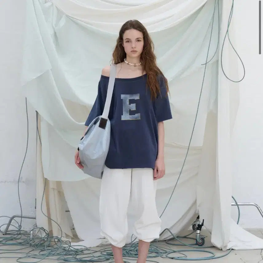 [BUNJANG] FOETO Short-Sleeve T-Shirt Vintage Blue / FOETO 포에토 반팔티셔츠