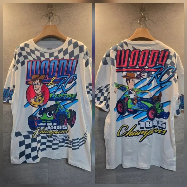 [BUNJANG] Disney Pixar Toy Story Woody RC Car T-Shirt XL / 토이 스토리. 오피셜굿즈. 정품. 티셔츠!