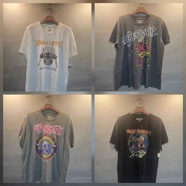 [BUNJANG] Aerosmith Megadeth Iron Maiden Band T-Shirt XL / Aerosmith, Megadeth, Iron Maiden 밴드 티셔츠.