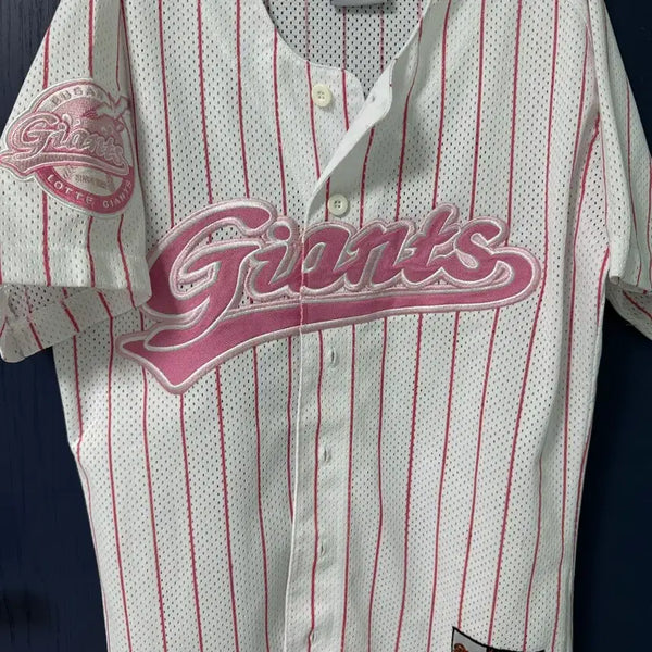 [BUNJANG] Lotte Giants Pink Baseball Jersey - Size 90 (No Name) / 롯데 핑크 유니폼 노마킹 90 사이즈 롯데자이언츠