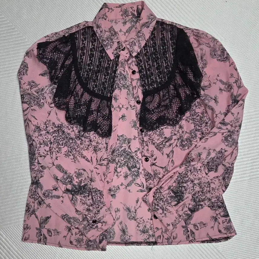 [BUNJANG] Somedays Flower Pattern Lace Blouse / 플라워패턴 레이스 블라우스 썸데이즈 에이블리