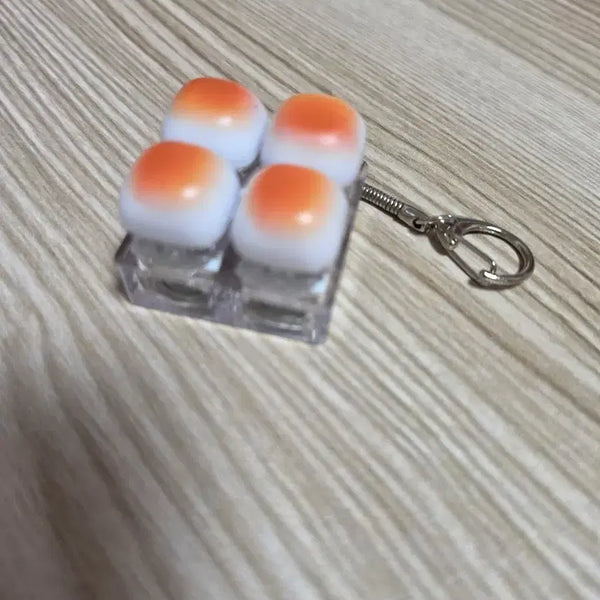 [BUNJANG] Marshmallow Keycap Keychain / 마시멜로 키캡 키링