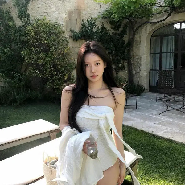 [BUNJANG] Picoloparadise White Swimsuit / 피콜로파라다이스 picoloparadise 수영복