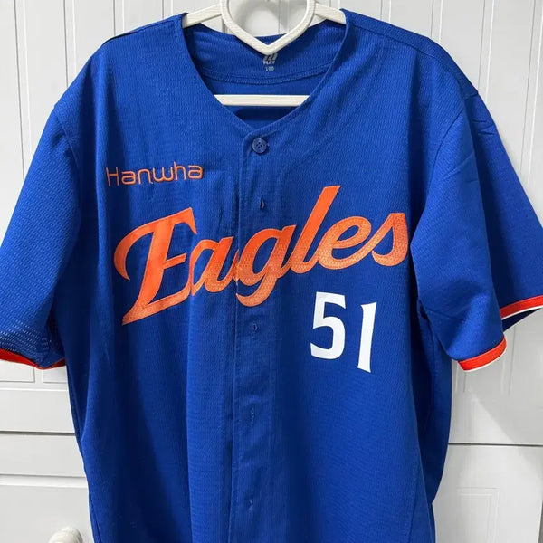 [BUNJANG] Hanwha Eagles Moon Hyun-bin Summer Baseball Uniform (Summer Uniform) Size 110 / 한화 문현빈 썸머 유니폼(썸니폼) 110