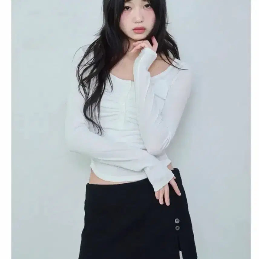 [BUNJANG] Raisemeup Shirring Top / 레이즈미야 셔링탑