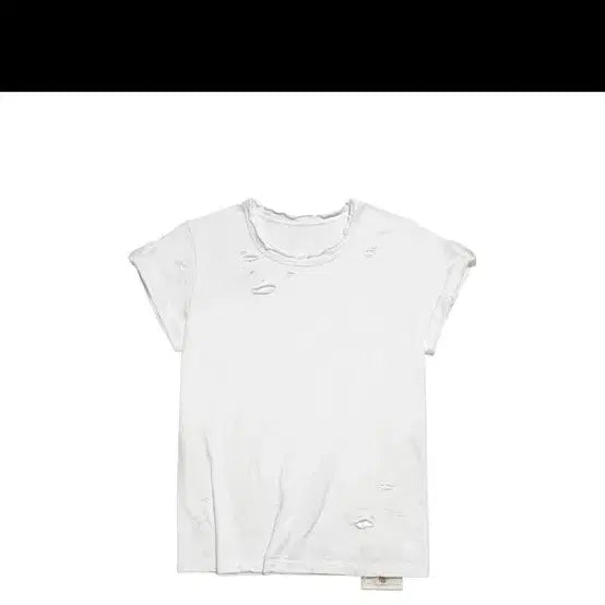[BUNJANG] Pindout White Short-Sleeve T-Shirt / 핀다웃 티셔츠