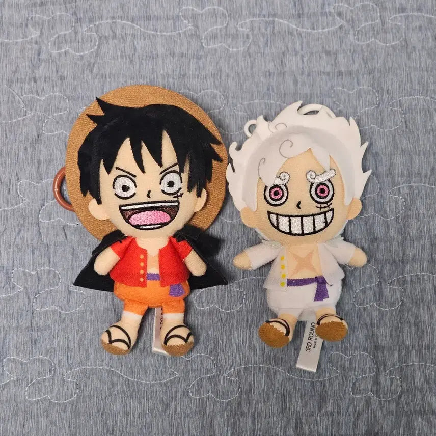 [BUNJANG] One Piece Luffy Plush Keychain Set (Onigashima, Gear 5 Nika) / 원피스 루피 인형키링 2종 (오니가시마, 기어5 니카)