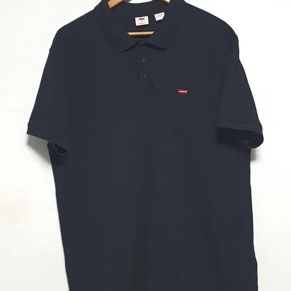 [BUNJANG] Levi's Casual Black Collar T-shirt Size 105 / 리바이스 캐주얼 반팔 카라티 블랙 105사이즈