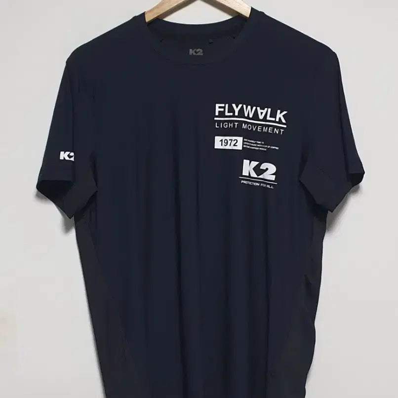 [BUNJANG] K2 Flywalk Functional Short Sleeve T-Shirt Black Size 95 / 케이투 플라이워크 기능성 반팔티 95사이즈 블랙