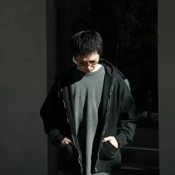 [BUNJANG] Ancellm Anselm Crash Hood Zip-up Black Size 2 / 안셀름 크래쉬 후드 집업 블랙 2사이즈 ancellm hood 츠네타 킹누