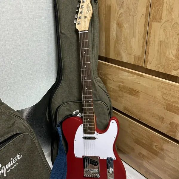 [BUNJANG] Squier Telecaster Electric Guitar - Red (Includes Guitar Bag) / 스콰이어 텔레캐스터 일렉트릭 기타 레드 (기타 가방 포함)