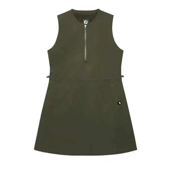 [BUNJANG] FJ Golf Wear Women's Sleeveless Dress Khaki New / FJ 골프웨어 여성 민소매 원피스 카키 새제품