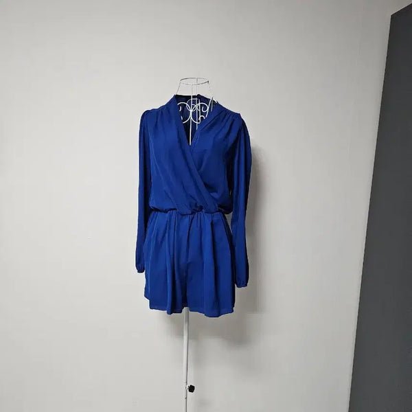 [BUNJANG] Love Blue Jumpsuit Romper Shorts / 영국 브랜드 Love 블루 점프수트 롬퍼 쇼츠