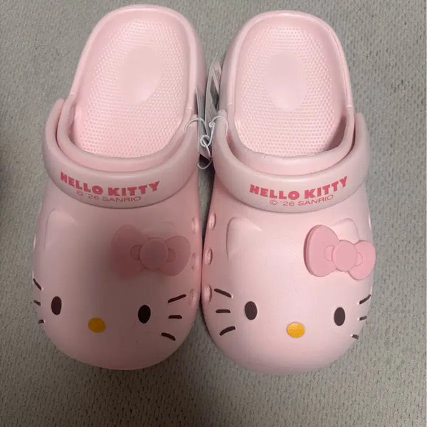 [BUNJANG] Sanrio Hello Kitty Pink Crocs Sandals Slippers 240 / 산리오 헬로키티 핑크 크록스 샌들 슬리퍼 240