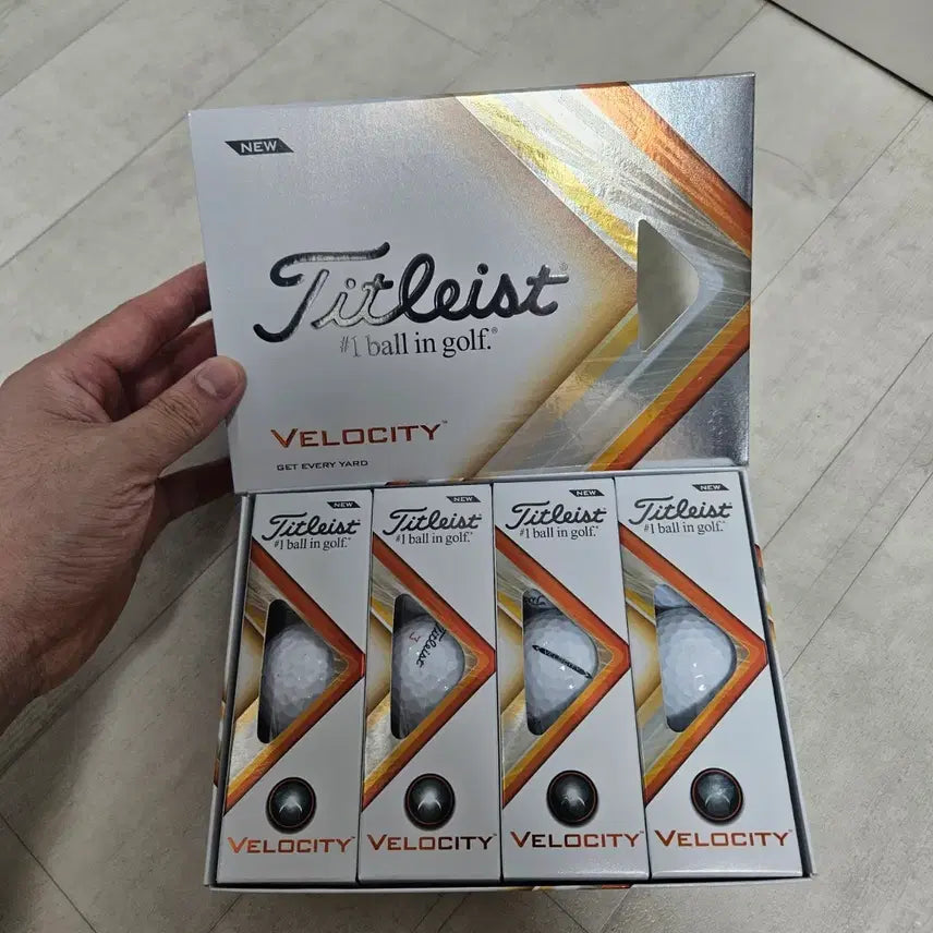 [BUNJANG] Titleist Velocity Golf Balls - White (5 Dozen / 60 Balls) / [새제품] 타이틀리스트 골프공 벨로시티 화이트 5더즌(60EA)