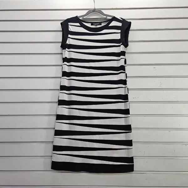 [BUNJANG] Ellen Tracy Black & White Dress / 엘렌트레이시 블랙  화이트  원피스66/보물찾기천사