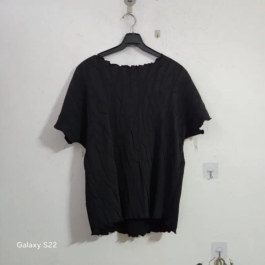 [BUNJANG] Black Printed Short Sleeve T-Shirt / 프린트 반팔 티셔츠 블랙