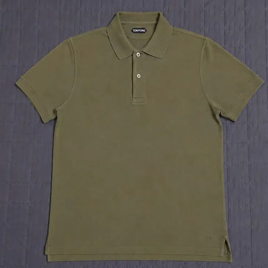 [BUNJANG] Tom Ford Cotton Polo Shirt Khaki (Size 48) / 톰포드 코튼 폴로 카라티셔츠 카키 (48)
