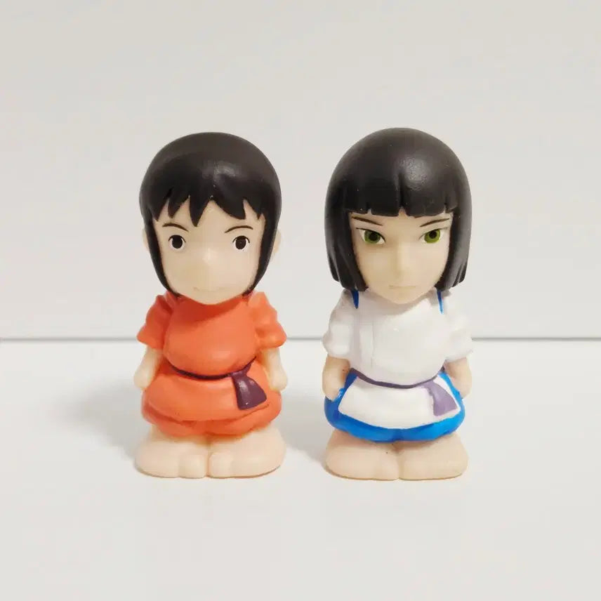 [BUNJANG] Studio Ghibli Spirited Away Haku & Chihiro Finger Puppets Set / 지브리 센과 치히로의 행방불명 손가락 인형 센 하쿠 피규어 2종