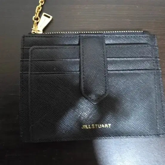 [BUNJANG] JILLSTUART Black Cardholder with Gold Chain / 질스튜어트 카드지갑 블랙