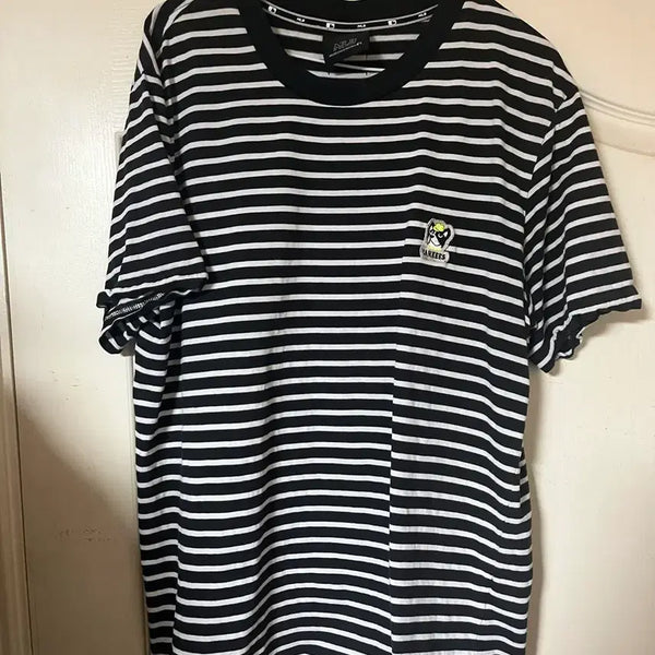 [BUNJANG] MLB New York Yankees Stripe Short Sleeve T-Shirt / MLB 뉴욕 양키스 스트라이프 반팔 티셔츠