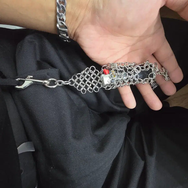 [BUNJANG] Limited Edition Handmade Surgical Steel Chainmail Lighter Case Keychain / [40개한정/수작업] 써지컬 체인메일 라이터 케이스 키링 (락시크 스트릿 바지체인)