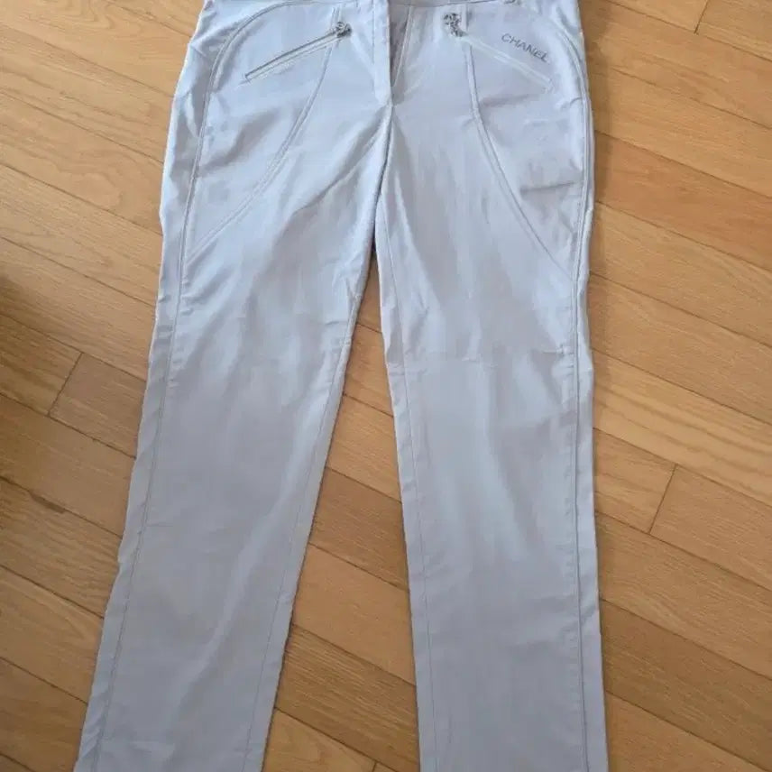 [BUNJANG] Chanel Light Beige Slacks / 샤넬 바지 라이트베이지