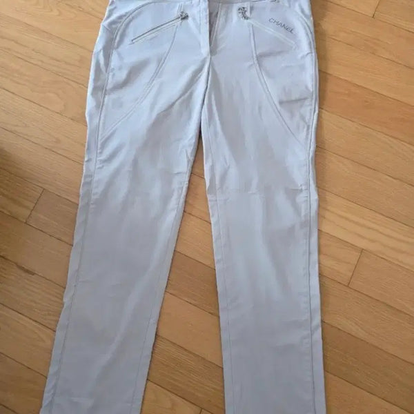 [BUNJANG] Chanel Light Beige Slacks / 샤넬 바지 라이트베이지