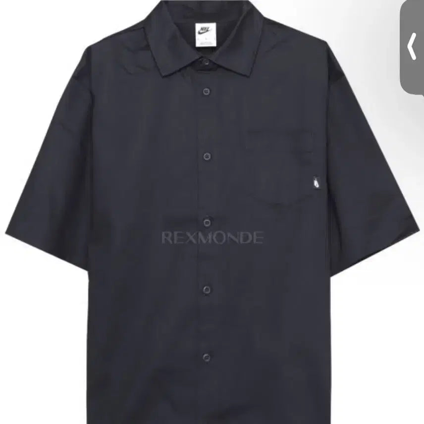 [BUNJANG] Nike Men's Club Button Down Short Sleeve Woven Top (DX0898-010) - Large / 남성 나이키 클럽 버튼 다운 숏슬리브 우븐 탑 (DX0898-010) (M NK CLUB BTN DWN WVN SS TOP) L 라지 100~105