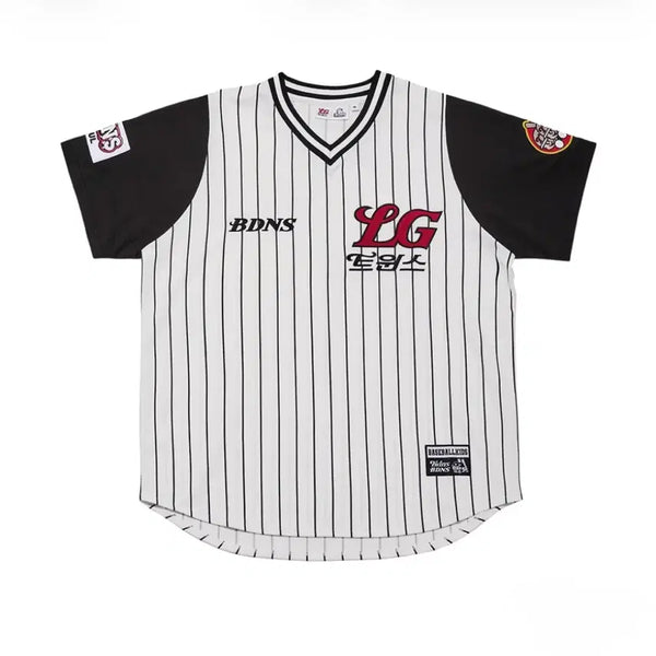 [BUNJANG] Badaners x LG Twins 1990 Baseball Jersey White (M) / 빠더너스 x 엘지트윈스 1990 베이스볼 져지 화이트 (M)