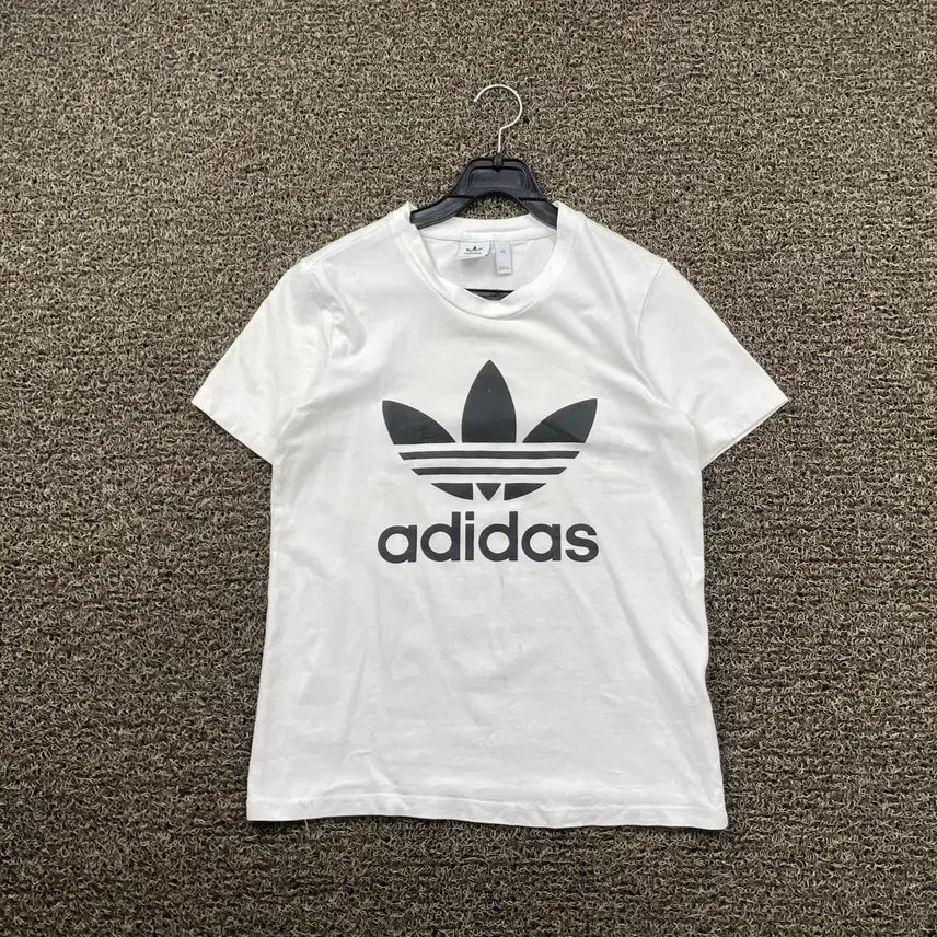 [BUNJANG] Adidas Trefoil White Short Sleeve T-Shirt / 아디다스 트레포일 화이트 반팔 티셔츠