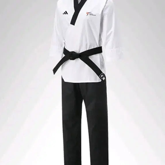 [BUNJANG] Adidas Taekwondo Poomsae Dan Dobok (Black Belt Included) / 아디다스 태권도 품새 단도복