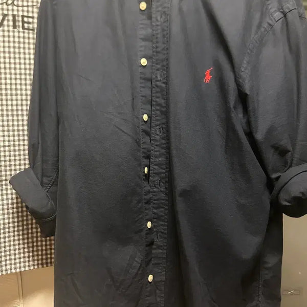 [BUNJANG] Polo Ralph Lauren Navy Classic Fit Shirt - Size L / 랄프로렌 네이비 클래식 L 셔츠