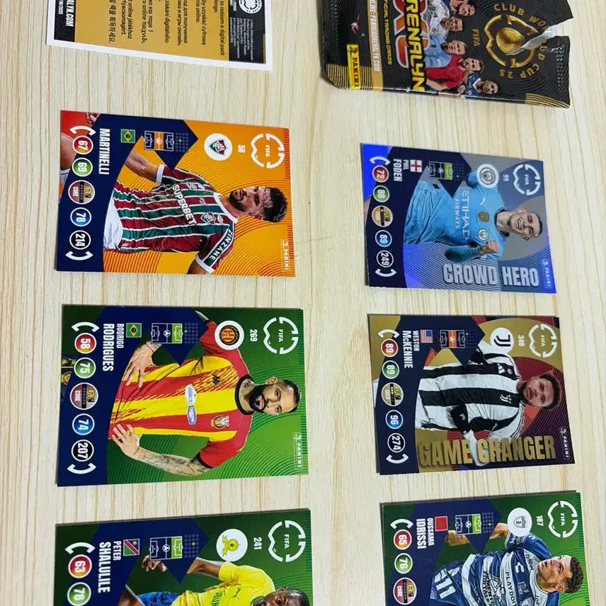 [BUNJANG] Panini Club World Cup 2025 Soccer Cards / 파니니 클럽 월드컵 2025 축구 카드