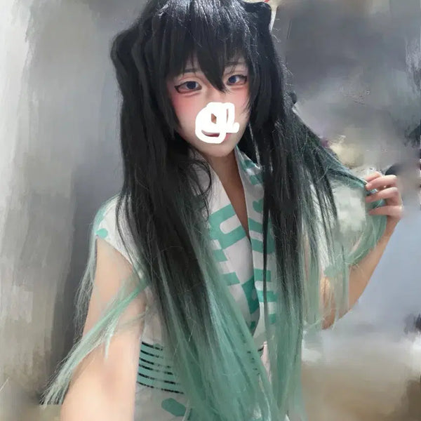 [BUNJANG] Demon Slayer Muichiro Tokito Childhood Cosplay Set / 귀칼 무이치로 유년기 코스프레