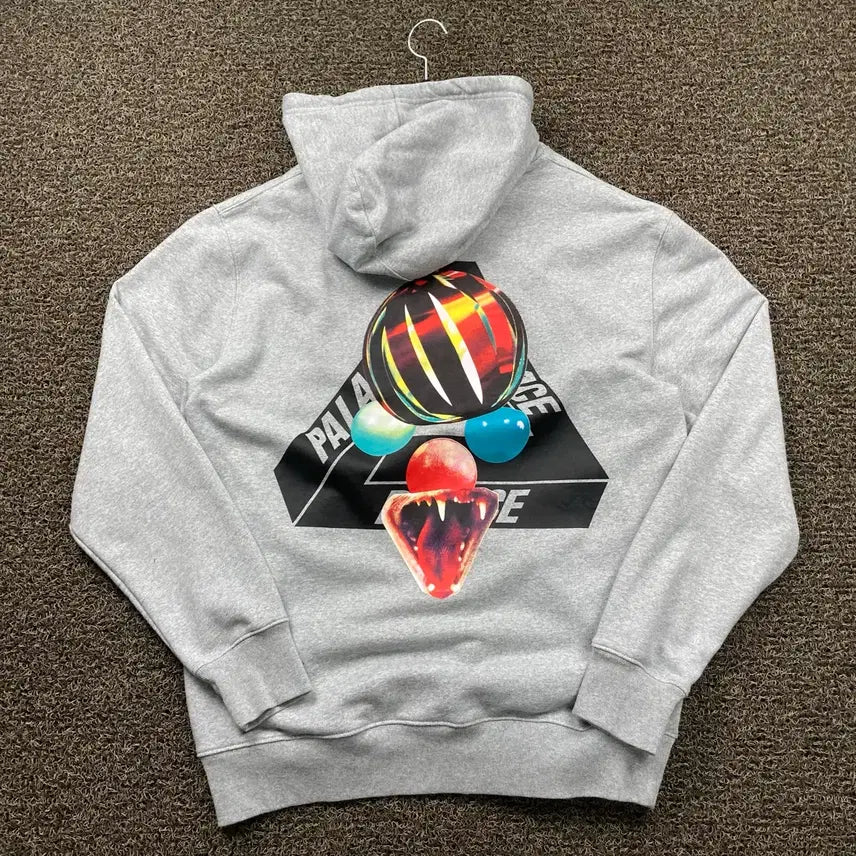 [BUNJANG] Palace Pug Grey Hoodie / 팔라스 퍼그 그레이 후드티