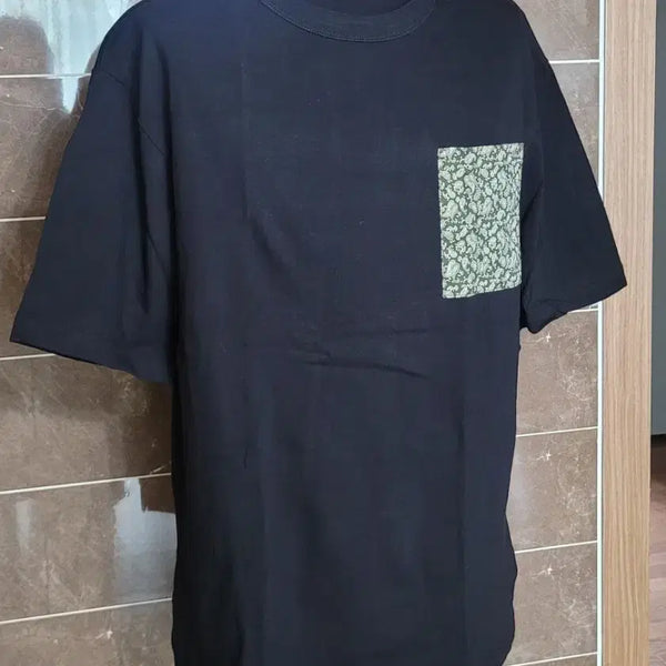 [BUNJANG] Men's Basic Short Sleeve T-Shirts (Black & White) - Size L/105 / (남성105사이즈)블랙 반팔티,화이트 반팔티(새거)