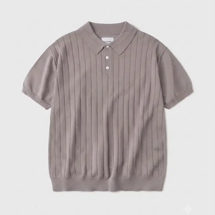 [BUNJANG] OUTSTANDING Half Knit Collar Shirt / 아웃스탠딩 하프 니트 칼라 셔츠
