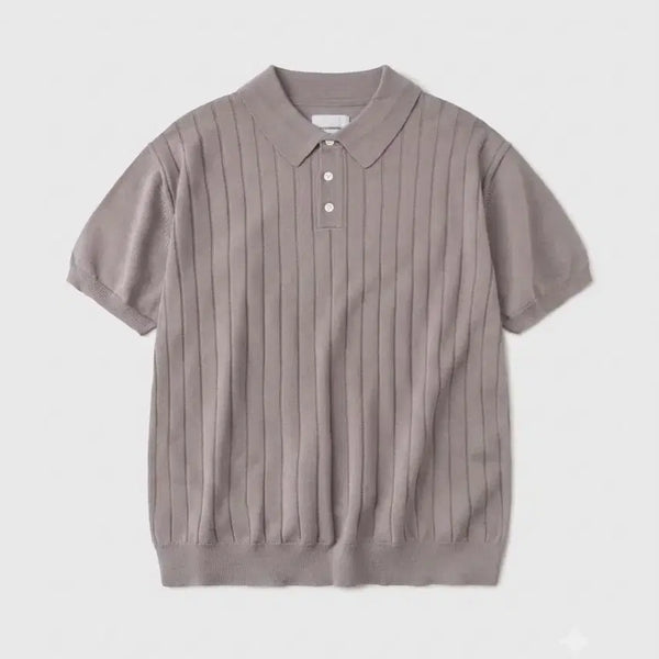 [BUNJANG] OUTSTANDING Half Knit Collar Shirt / 아웃스탠딩 하프 니트 칼라 셔츠