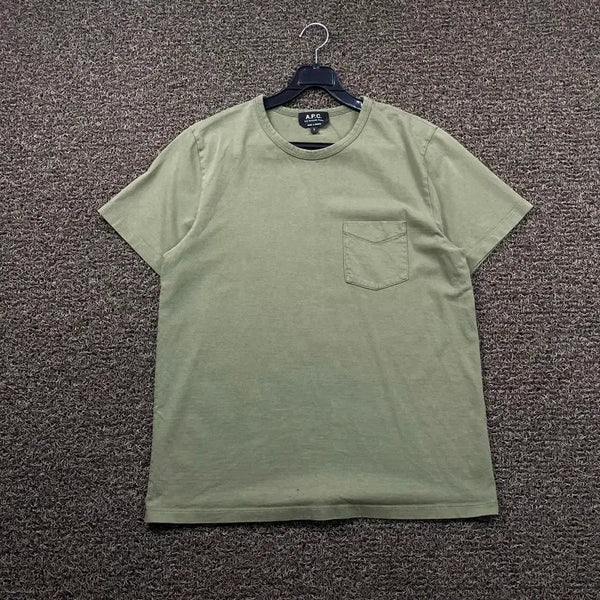 [BUNJANG] A.P.C. Khaki Short Sleeve T-Shirt / Apc 아페세 카키 반팔 티셔츠