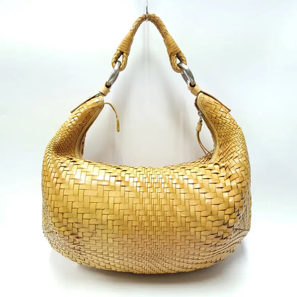 [BUNJANG] Cole Haan Natural Leather Weaving Hobo Shoulder Bag B824 / COLE HAAN 콜한 내츄럴 가죽위빙 호보백 숄더백 B824