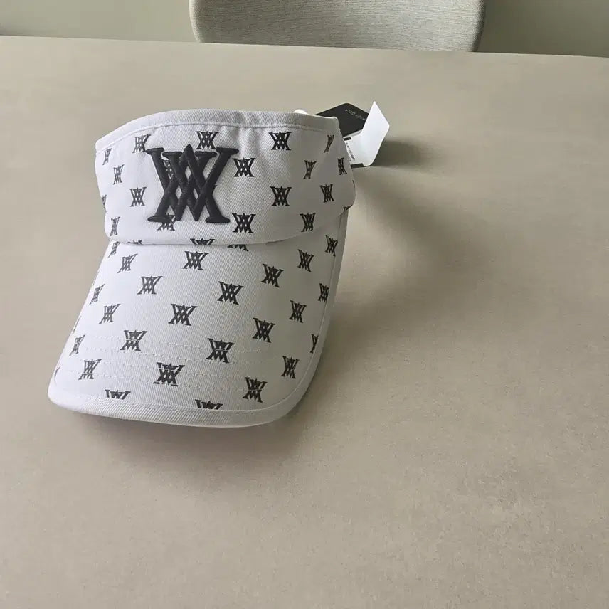 [BUNJANG] Anew Golf Patterned Visor Hat White / 어뉴골프 썬바이저 화이트 패턴