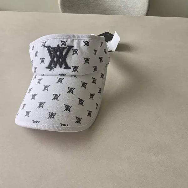 [BUNJANG] Anew Golf Patterned Visor Hat White / 어뉴골프 썬바이저 화이트 패턴